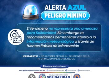 Emiten alerta azul en Playa del Carmen ante acercamiento de huracán Beryl