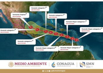 El huracán Beryl se acerca a Quintana Roo