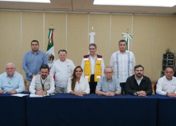 Mara Lezama se reúne con secretario de Salud y directores del IMSS e IMSS-Bienestar para acciones preventivas por Huracán “Beryl”