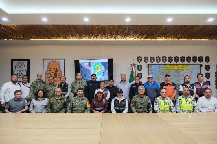 Mara Lezama cierra operatividad de Centros de Mando tras concluir etapa de atención al huracán “Beryl”