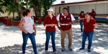 Atenea Gómez suma esfuerzos con el Gobierno del Estado para mejorar infraestructura de las escuelas de Isla Mujeres