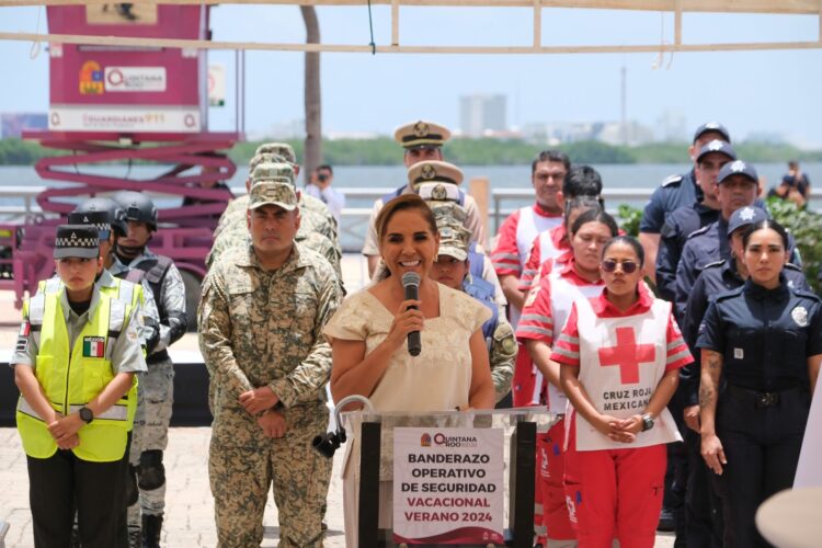 Mara Lezama pone en marcha Operativo de Seguridad Vacacional de Verano Quintana Roo 2024