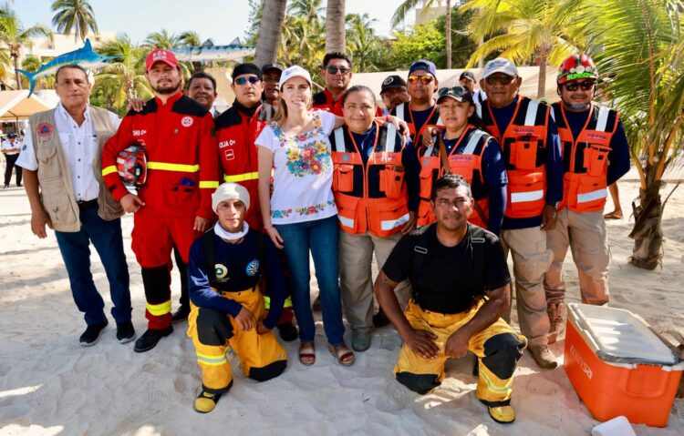 Refuerzan vigilancia en playas a través del Operativo Vacacional de Verano en Isla Mujeres