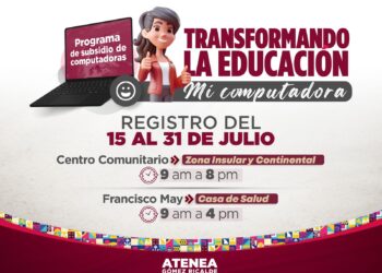 Atenea Gómez pone en marcha en Isla Mujeres nuevo Programa de Subsidio de Computadoras