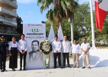 Bajo legado de Benito Juárez, en Puerto Morelos se construye una sociedad más justa y equitativa