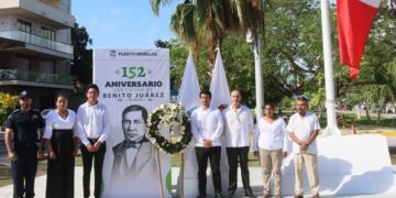 Bajo legado de Benito Juárez, en Puerto Morelos se construye una sociedad más justa y equitativa