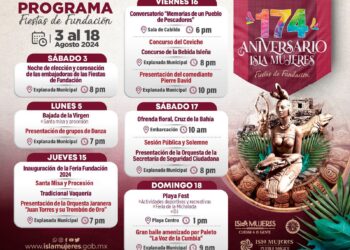 Anuncian cartelera para el 174 Aniversario de Isla Mujeres ‘Fiestas de Fundación’