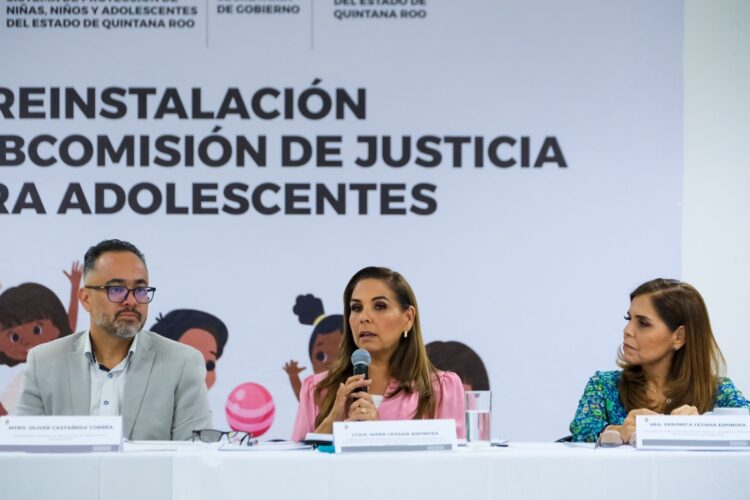 Mara Lezama reinstala la Subcomisión de Justicia para Adolescentes del Estado de Quintana Roo