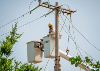Reemplazan 45 postes de luz en mal estado en Isla Mujeres