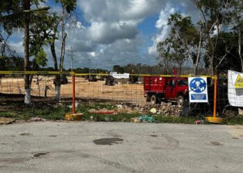 Incendio controlado y suspensión de obra de CADU en Playa del Carmen