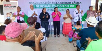 Blanca Merari inaugura la unidad básica de rehabilitación del DIF Leona Vicario