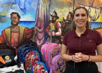 Atenea Gómez apoyará la economía familiar con entrega de mochilas escolares en Isla Mujeres