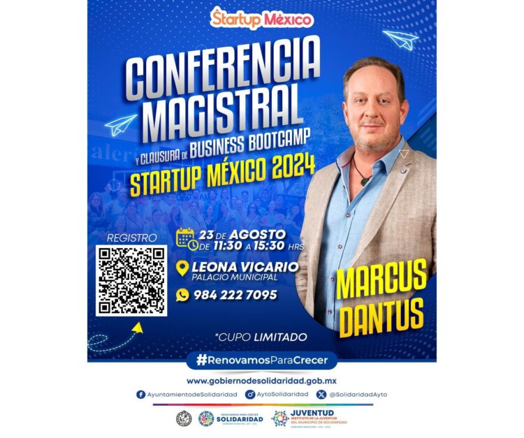 Invita Playa del Carmen a la conferencia y clausura del Business Bootcamp Startup México