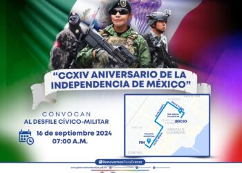 Abren convocatoria para a participar en desfile del 16 de septiembre en Playa del Carmen