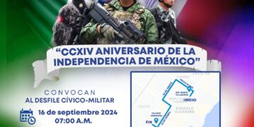 Abren convocatoria para a participar en desfile del 16 de septiembre en Playa del Carmen