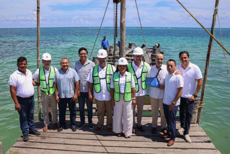 Pone en marcha Blanca Merari la rehabilitación del muelle de pescadores de Puerto Morelos