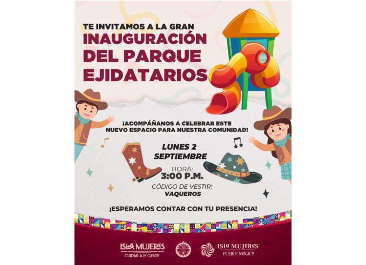 Atenea Gómez Ricalde anuncia apertura del Parque Ejidatarios en la Zona Continental