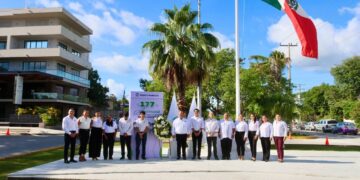 Conmemoran autoridades de Puerto Morelos el 177 Aniversario de la gestión heroica de los Niños Héroes