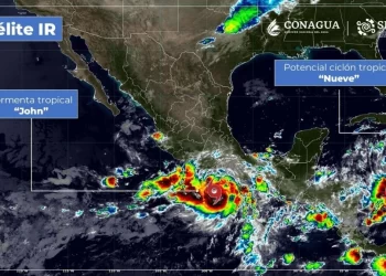 ‘John’ se convertirá en huracán categoría 1, señala el Servicio Meteorológico Nacional