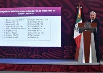 Apoyo de Claudia Sheinbaum a reforma judicial fue central para su aprobación: AMLO