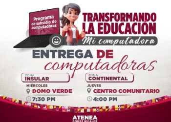 Anuncia Atenea Gómez entrega de computadoras en Isla Mujeres