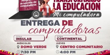 Anuncia Atenea Gómez entrega de computadoras en Isla Mujeres