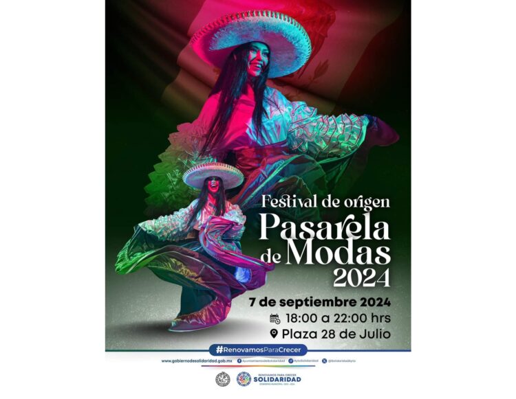 Invitan a Pasarela de Moda 2024 en Playa del Carmen