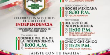 Anuncia gobierno de Isla Mujeres programa del Grito de Independencia