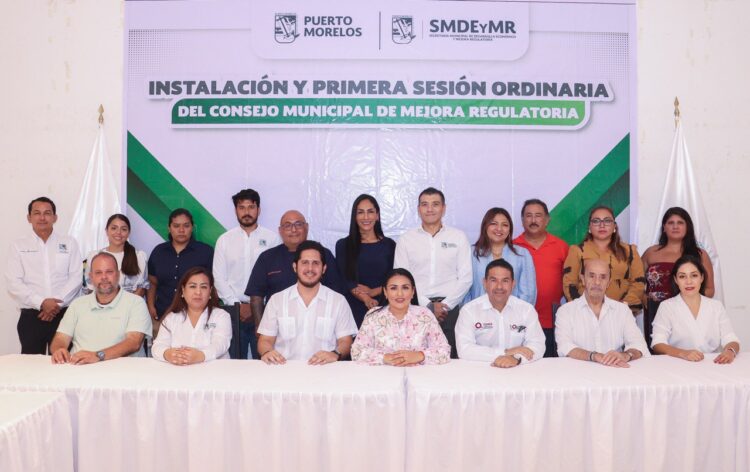 Instalan autoridades de Puerto Morelos el Consejo Consultivo de Mejora Regulatoria
