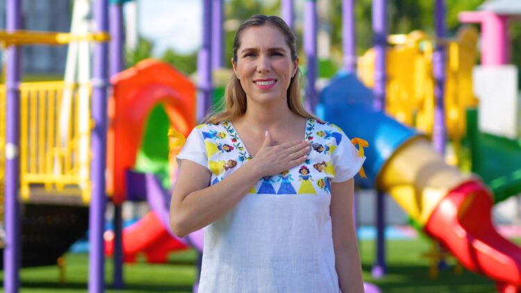 A tres años de su Gobierno, Atenea Gómez construyó 12 parques infantiles en Isla Mujeres