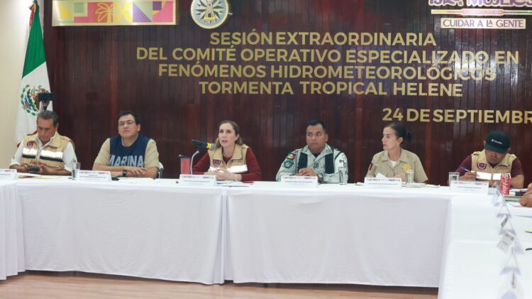 Instalan Comité Operativo Especializado en Fenómenos Hidrometeorológicos en Isla Mujeres