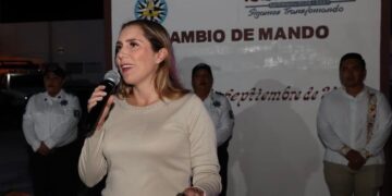 Encabeza Atenea Gómez cambio de mando de las Fuerzas Municipales de Isla Mujeres