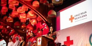 Estefanía Mercado reconoce a la Cruz Roja Mexicana, institución que salva vidas y brinda esperanza