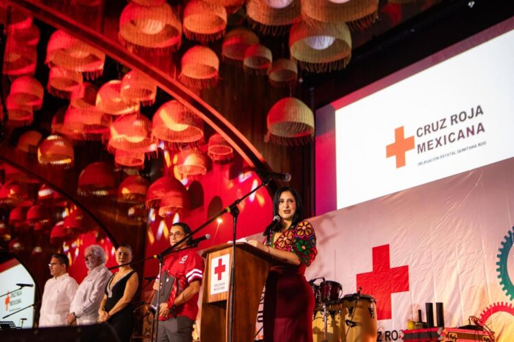 Estefanía Mercado reconoce a la Cruz Roja Mexicana, institución que salva vidas y brinda esperanza