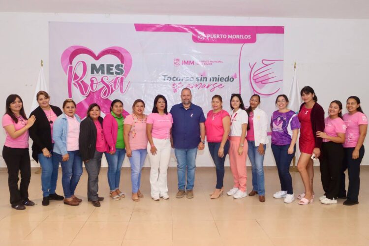 Organiza IMM de Puerto Morelos pláticas y jornadas de salud con motivos del mes rosa