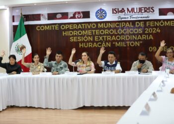 Clausuran Sesión Permanente del Comité Municipal para Fenómenos Hidrometeorológicos en Isla Mujeres