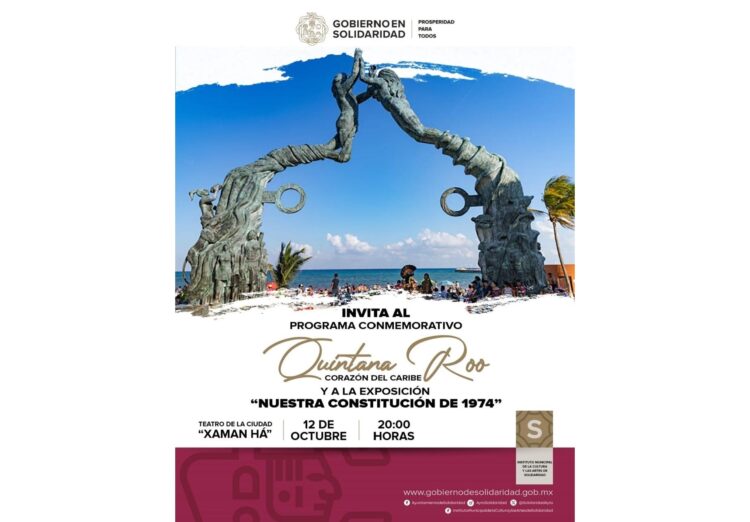 Playa del Carmen se suma a la celebración del 50 aniversario de Quintana Roo