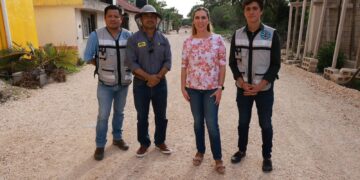 Avanza obra transformadora en la colonia La Rancherita en Ciudad Mujeres