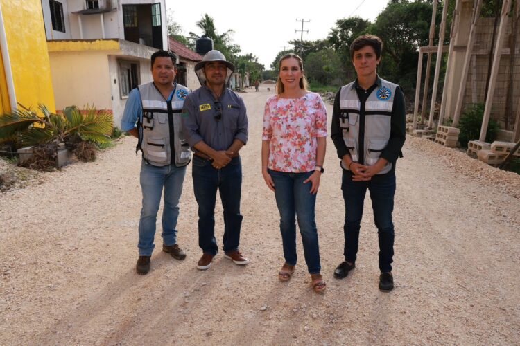 Avanza obra transformadora en la colonia La Rancherita en Ciudad Mujeres