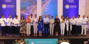 Blanca Merari acompaña a Mara Lezama en inauguración de la 36a. edición del Cancún Travel Mart