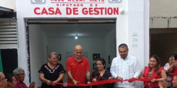 Inaugura Hugo Alday su casa de gestión en el Distrito 05 de Cancún