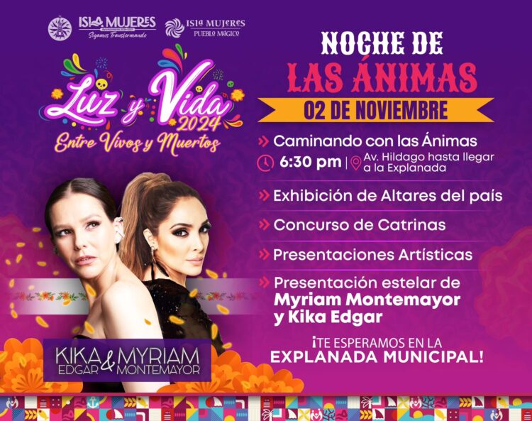 Invita gobierno de Isla Mujeres al gran cierre del Festival Luz y Vida ‘Entre Vivos y Muertos’