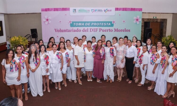 Rinde protesta el voluntariado del Sistema DIF de Puerto Morelos
