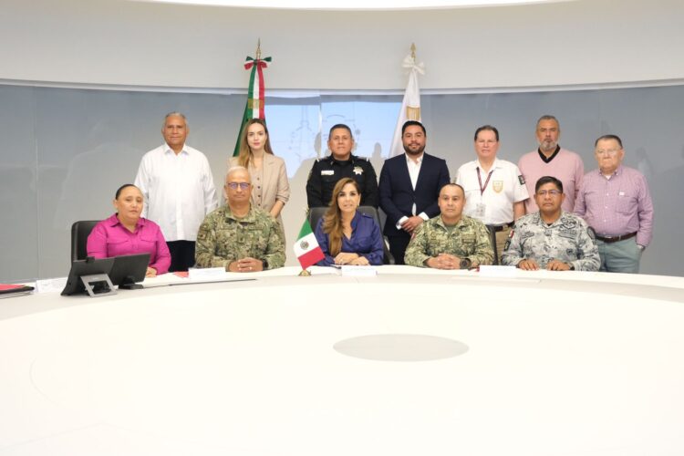 Mesa de Seguridad, encabezada por Mara Lezama, revisa efectividad de operativos contra delincuencia