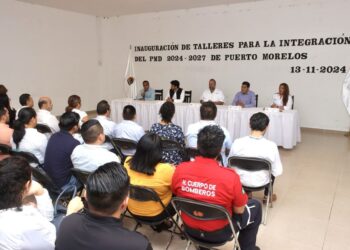 Imparten taller de diagnósticos sectoriales para integrar Plan Municipal de Desarrollo 2024-2027 de Puerto Morelos