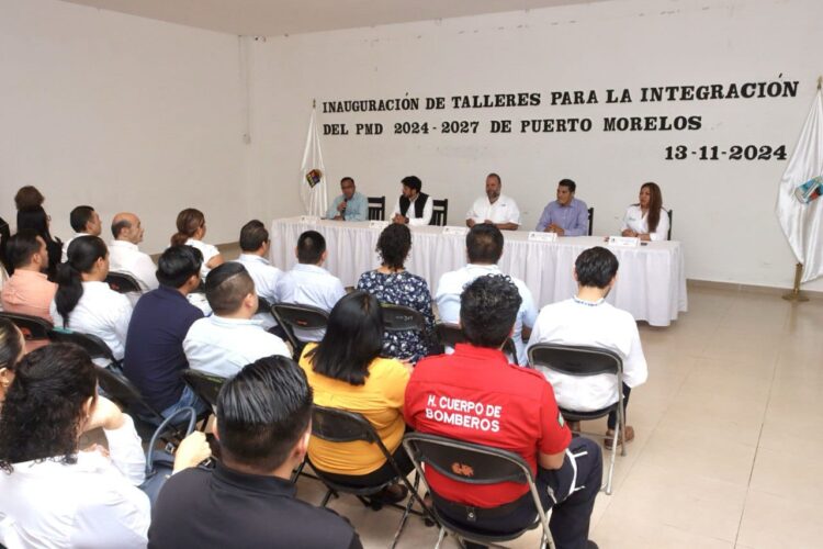 Imparten taller de diagnósticos sectoriales para integrar Plan Municipal de Desarrollo 2024-2027 de Puerto Morelos
