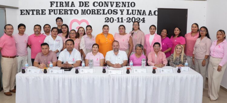 Ayuntamiento de Puerto Morelos y Fundación Luna AC entregan prótesis mamarias a dos sobrevivientes del cáncer de mama