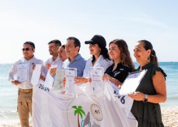 Recibe Playa del Carmen 13 certificaciones de Playas Platino