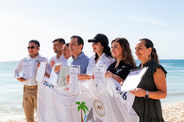 Recibe Playa del Carmen 13 certificaciones de Playas Platino