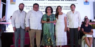 Celebra Renán Sánchez el 175 aniversario de la fundación de Cozumel
